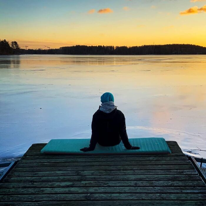 Саморозгортальний килимок для кемпінгу Outdoorer Trek Bed 3 in 1 - зручний та легкий, 5 см, зелений