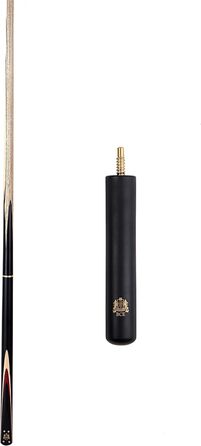 Більярдний кий BCE Heritage Sapele Snooker, магоні, ¾ розміру, 145 см - наконечник 9,5 мм, з подовжувачем 15 см та жорстким кейсом + аксесуари: наконечники ROS Elch, кубик крейди та крейда Riley