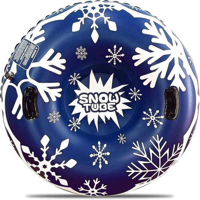 Надувний сніговий санки-труба Frostschutz з ручками, 119 см. Ідеально для зимових розваг дітей та дорослих.