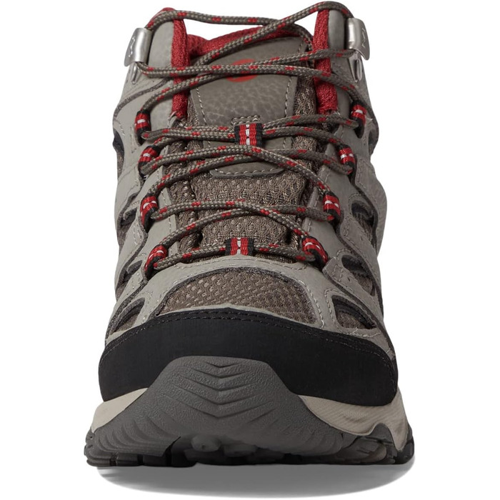 Черевики для ходьби Merrell Moab 3 Mid Wtrpf для хлопчиків (12 Wide Big Kid, Boulder Rot)