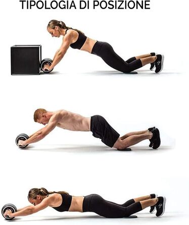 Аб ролер Fitness AB ROLLER для чоловіків: тренажер для пресу, рук, спини та плечей | Домашні тренування для зміцнення м'язів