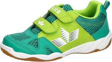 Дитячі спортивні зала-тенісні кросівки Lico для залу (30 EU, зелений лемон)