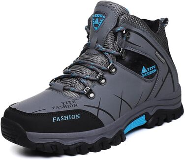 Чоловічі трекінгові черевики Littleplum: водонепроникні, дихаючі, з антиковзкою підошвою, високий верх, спортивні, сірий, 41 EU