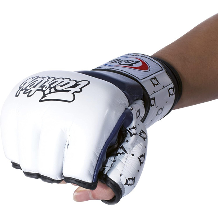 Рукавички для ММА Fairtex FGV17 Super Sparring Grappling XL, білі/чорні
