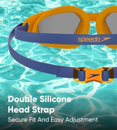 Окуляри для плавання Speedo Hydropulse Junior (6-14 років) Poolblue/Chilliblue