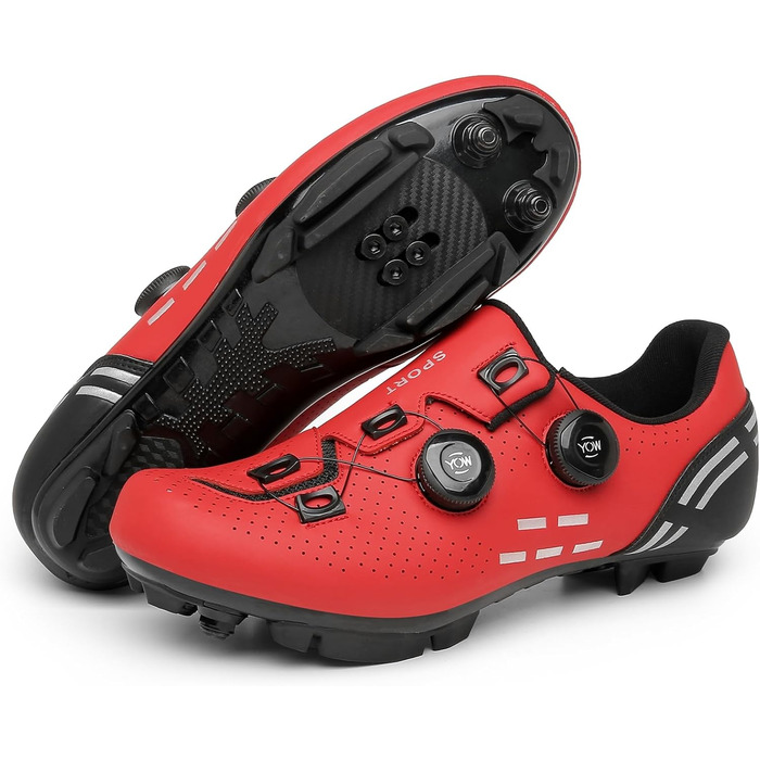 NGARY Велосипедні кросівки MTB для гірського велосипеда, дихаючі кросівки для катання, сумісні з SP 2 болтами, з клітами, для активного відпочинку (38 EU, A)