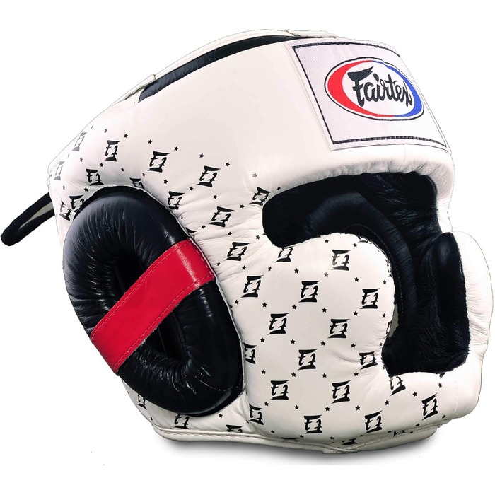 Боксерський шолом Fairtex HG10 для спарингів, білий/чорний, розмір L