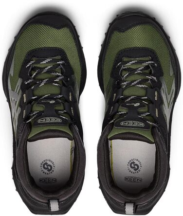 KEEN Zionic Mid - Водонепроникні трекінгові черевики для дітей (3 Big Kid, Чорний Bronzegrün)