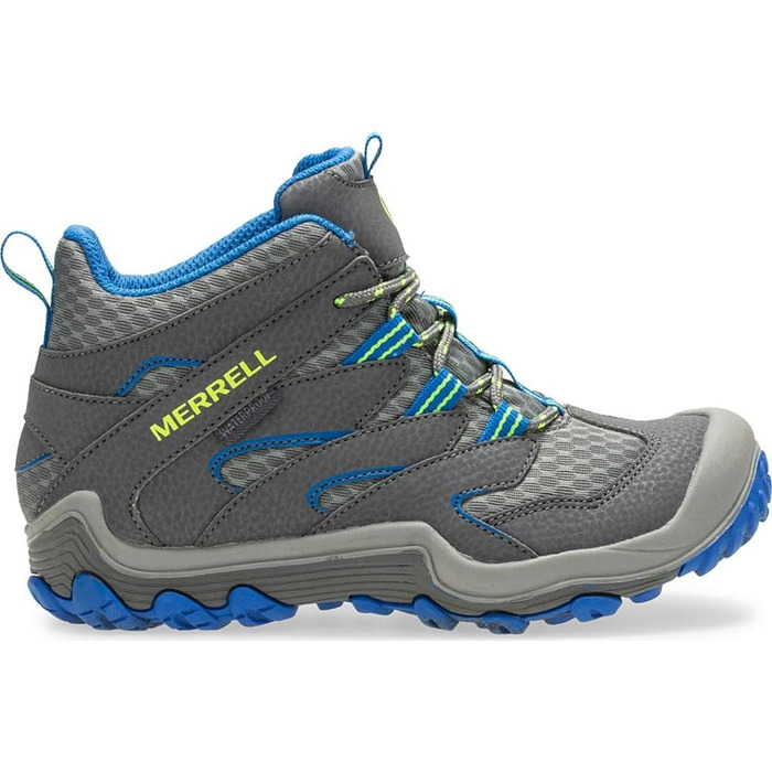 Дитячі черевики Merrell Chameleon 7 Access Mid WTRPF, унісекс, сірий/блакитний, розмір 1 Little Kid