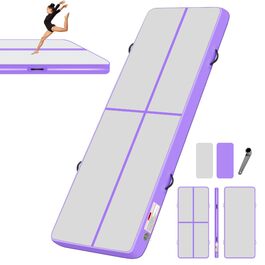 Гімнастичний надувний мат BPB для тумблінгу з електричним насосом, тренувальний трек для гімнастики, йоги та акробатики (300x100x10 см)