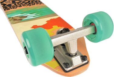 JUCKER HAWAII Скейтборд City Cruiser з дерева для дітей та дорослих, міні лонгборд WOODYBOARD PONO, комплектний