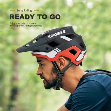 Велосипедний шолом для гірського велосипеда знімний козирок MTB для чоловіків, жінок, дорослих та підлітків