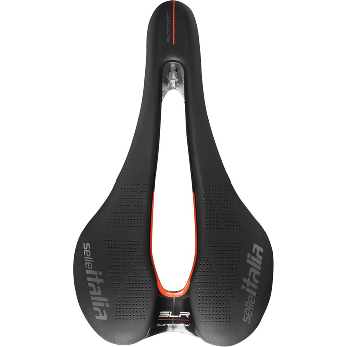 Сідло велосипедне Selle Italia SLR Boost Kit Carbonio Superflow, 145×248 мм, чорне, карбон