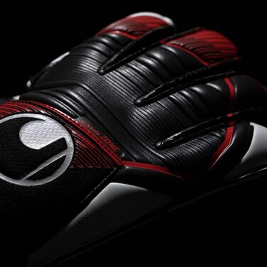Воротарські рукавички Uhlsport Powerline Soft Pro для юніорів, унісекс, розмір 10, чорні/червоні/білі
