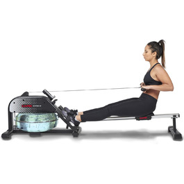 Водний веслувальний тренажер CARE FITNESS Skipper SP для дому з LCD-дисплеєм, складаний ергономічний водяний гребний тренажер