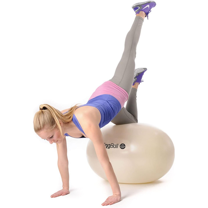 Гімнастичний м'яч PEZZI Eggball MAXAFE 45 см, зелений, сидячий м'яч для фітнесу