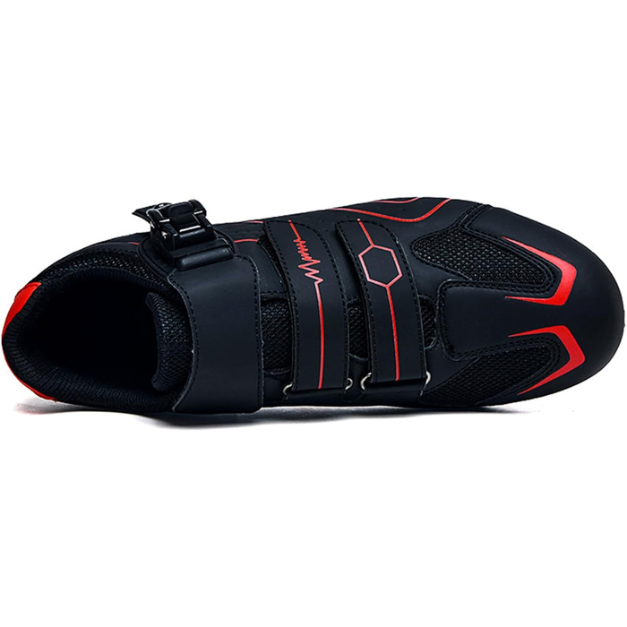 Чоловічі велотуфлі MTB для катання по бездоріжжю, сумісні з SPD, для їзди в приміщенні та на вулиці, з швидкою шнурівкою (47 EU, C)