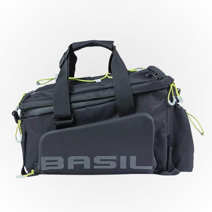 Велосумка Basil Miles XL Lime, водонепроникна, на багажник, з ручкою, для велосипеда