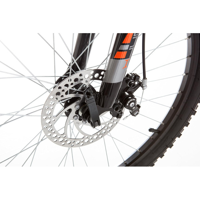 Дитячий гірський велосипед 20'' Moma Bikes, алюмінієвий, 6 швидкостей Shimano, дискові гальма, передня амортизація