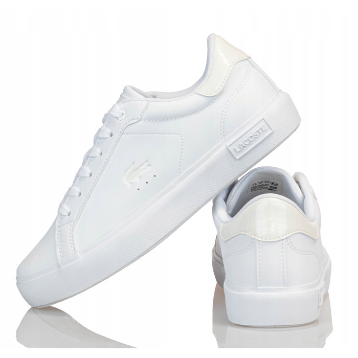 Жіночі білі спортивні кросівки Lacoste Powercourt 225 1 Suj, р. 38