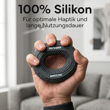 NEOLYMP Griffkraft Trainer Set – Набір для розвитку сили кистей та передпліч (14-27 кг) – Силіконовий тренажер для підтягувань, скелелазіння, фітнесу, реабілітації