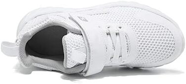 Дитячі кросівки Kinder Sport для бігу та занять спортом: білі, дихаючі, легкі, для занять на вулиці та в залі, розмір 35 EU