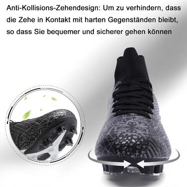 Чоловічі футбольні бутси Madame Fussballschuhe, 37 EU, чорні