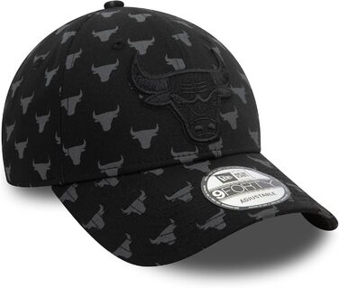 Кепка New Era NBA 9Forty Chicago Bulls, регульована, з вигнутим козирком, офіційний логотип, універсальний розмір