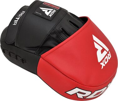 Боксерські лапи RDX для тренувань MMA, кікбоксингу, тайського боксу та тхеквондо, штучна шкіра, біло-чорні, універсальні, для тренерів і спортсменів