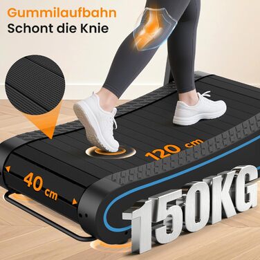 Тренажер для бігу HXD-ERGO для дому, складаний, з LCD-дисплеєм. Немоторизована бігова доріжка 2-в-1 для домашніх та офісних тренувань.