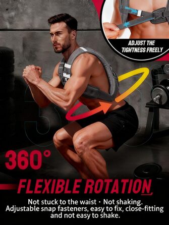 Вага для тренувань (вага жилет) 3 кг / 5 кг з світловідбиваючими смугами та регульованими ременями, сірий