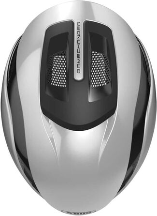 Велосипедний шолом ABUS GameChanger 2.0 сріблястий, аеродинамічний, для чоловіків і жінок, розмір M, високоефективна вентиляція