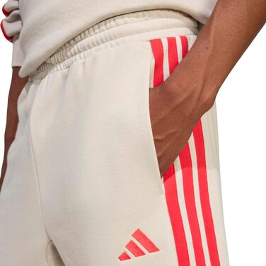 Чоловічі спортивні шорти Adidas Essential Three Stripes French Terry (розмір 4XL, колір Wonder Alumina/Pure Ruby)