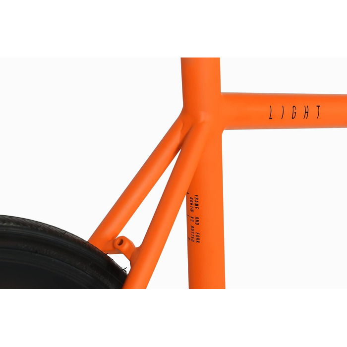 Велосипед FabricBike Light фіксований, алюмінієва рама 28'', 9.45 кг, армійський помаранчевий, розмір M-54 см