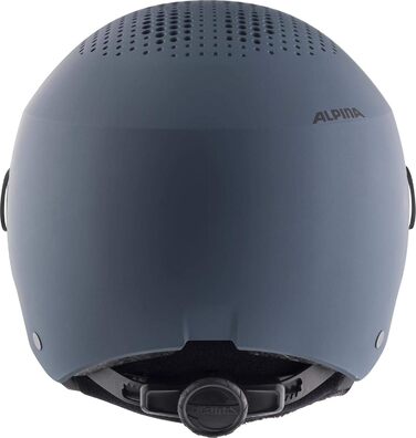 Лижний шолом ALPINA ARBER VISOR Q-LITE з контрастним візором, легкий, чорний матовий, для дорослих, 54-58 см