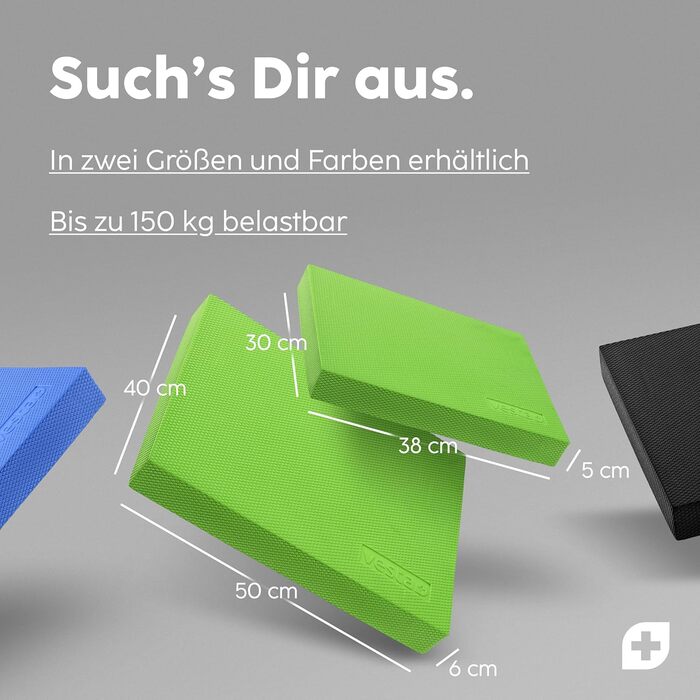 Баланс-пад Vesta+ Balance Pad XXL з додатком, тренувальний килимок для рівноваги, фізіотерапія, фітнес, зелений