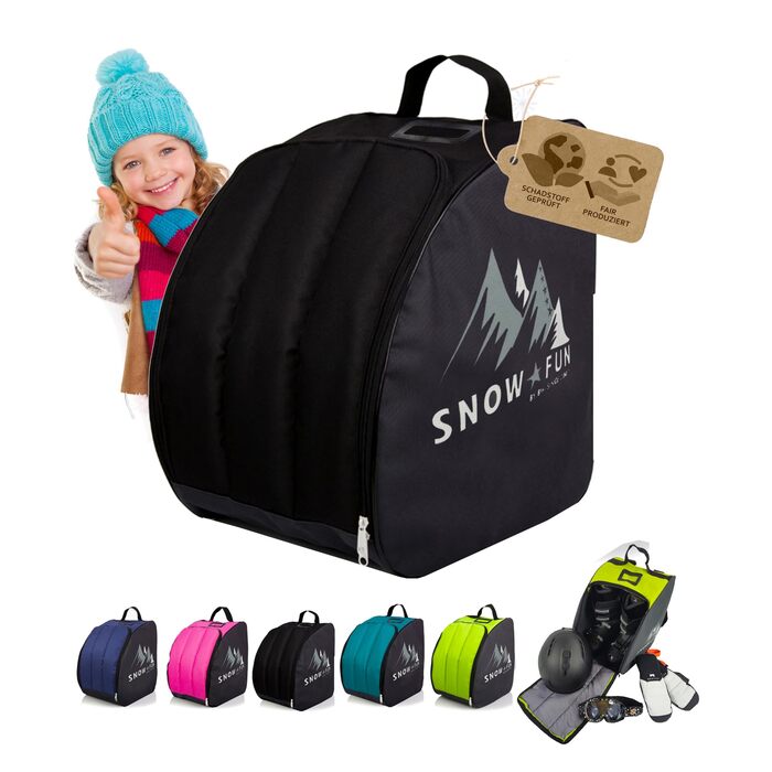 Рюкзак для дитячих гірськолижних черевиків BambiniWelt by Rafael K. - чорний