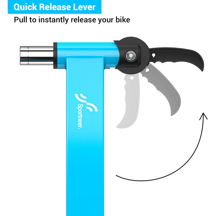 Роликовий тренажер Sportneer для велосипеда - магнітний ролик з 6 рівнями опору для велотренувань в приміщенні (26-28' & 700C)