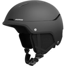 Шолом для катання на лижах та сноуборді, чорний, регульований, для чоловіків, жінок та підлітків (M)