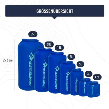 Водонепроникний мішок Sea to Summit Dry Bag L 13L - Olive Green - для походів та паділбордингу