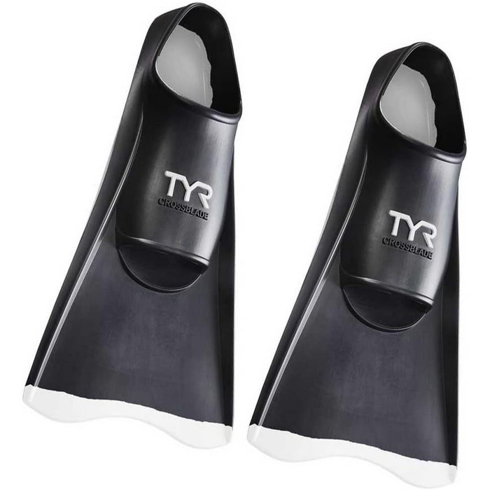 Плавники для плавання TYR Crossblade Fins 2.0, чорно-білі, розмір L US (унісекс)