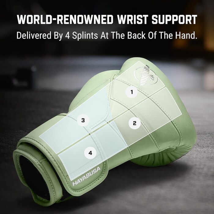 Боксерські рукавички Hayabusa T3 Kanpeki, 16oz, колір Літнє Мохове Зелене
