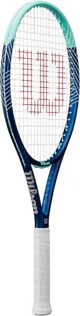 Тенісна ракетка Wilson Ultra Power 100 для дорослих, синьо-бірюзова, розмір ручки 4-1/4 (2), унісекс