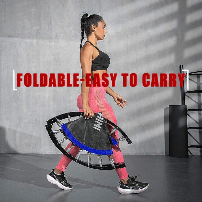 Міні-батут Kanchimi для дому з ручкою, 121.92 см (48 дюймів), блакитний