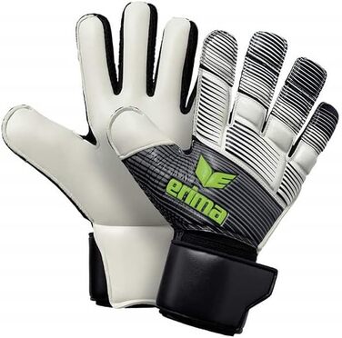 Воротарські рукавички Erima Skinator Hybrid Match 11 чорні/білі/зелені, футбольні, преміум-якість