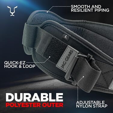 Пояс для важкої атлетики JAG: підтягуючий пояс з автоблокуванням для чоловіків та жінок. Ідеально для бодібілдингу, силових тренувань, важкої атлетики та тренувань у залі. Колір: чорний.