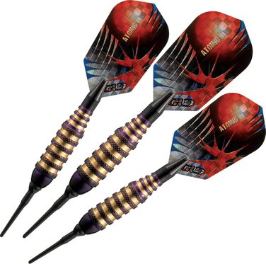 Дротики для дартсу VIPER Atomic Bee з м'яким наконечником, 16 г, фіолетові