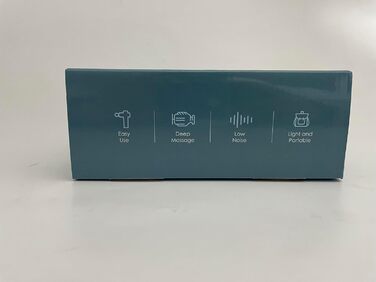 Масажний пістолет EKUPUZ з 30 режимами, 6 насадками, USB-C, для м'язів, шиї, спини, плечей, сріблястий