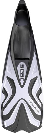 Seac Azzurra Ласти для снорклінгу, закритий мисок, м'який гумовий матеріал, білі, для дорослих та дітей (34/35)