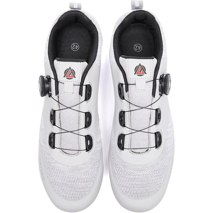 Велосипедні черевики для чоловіків та жінок: гірські, шосейні, сумісні з Peloton, Look ARC Delta, SPD, SPD-SL. Розмір 43 EU, сірі